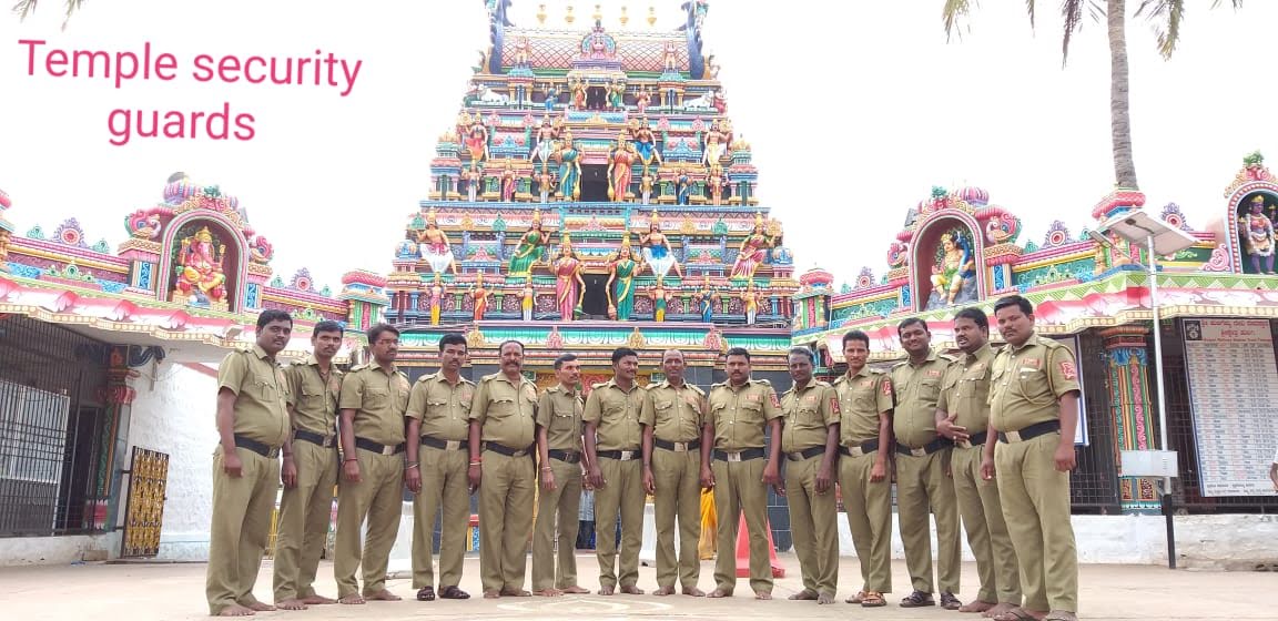 Temple Guards Provided by G Force - Manpower Services in Bangalore
